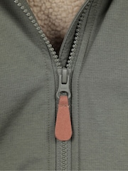 ירוק - Mountain Warehouse מעיל מבודד רך בגזרה ארוכה עם בטנת בד טדי, דגם Lona - תמונה 9 מתוך 10