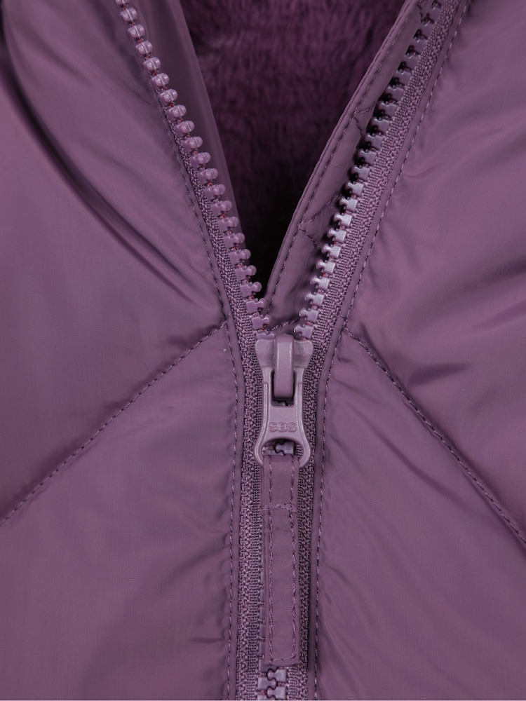 Mountain Warehouse Purple Galaxy Water Resistant Long Padded Jacket - Image 5 of 5 Mountain Warehouse Purple Galaxy Water Resistant Long Padded Jacket - Image 5 of 5
