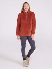 أحمر - سترة فليس بنصف سحاب من Mountain Warehouse - صورة 5 من 10