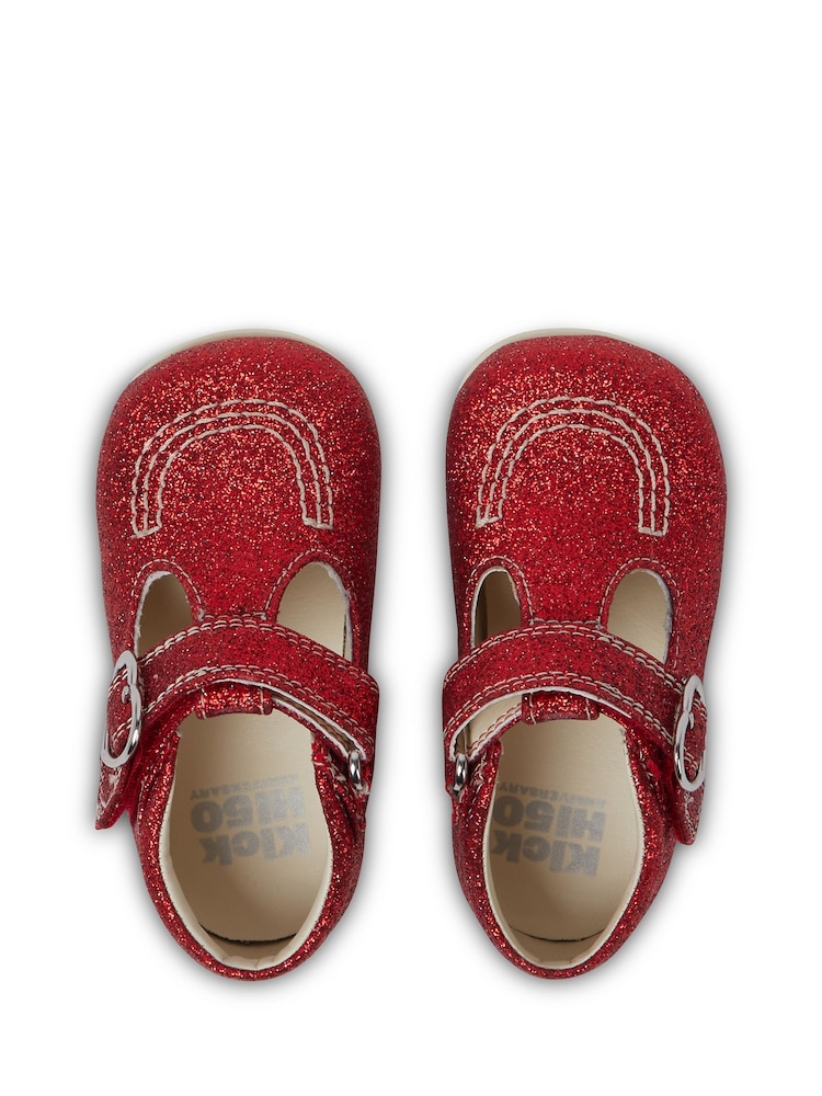 Kickers Red Kick T Glitter Shoes - Image 5 of 5 Kickers Red Kick T Glitter Shoes - Image 5 of 5