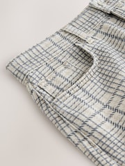 Neutral Checked Denim Mini Skirt - Image 7 of 8