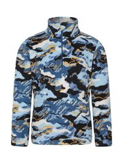 Mountain Warehouse Light Blue Kids Pursuit Printed Half Zip Fleece - Image 1 of 5