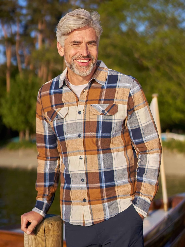 لون طبيعي - قميص بكم طويل رجالي Trace من Mountain Warehouse - صورة 1 من 6 لون طبيعي - قميص بكم طويل رجالي Trace من Mountain Warehouse - صورة 1 من 6