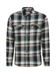 Mountain Warehouse Light Green Trace Mens Flannel Long Sleeve Shirt - Image 2 of 6