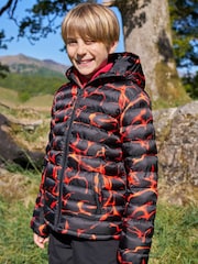 Mountain Warehouse Bright Orange Seasons  Printed Water-Resistant Padded Jacket - Image 1 of 6