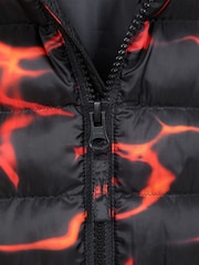 Mountain Warehouse Bright Orange Seasons  Printed Water-Resistant Padded Jacket - Image 6 of 6