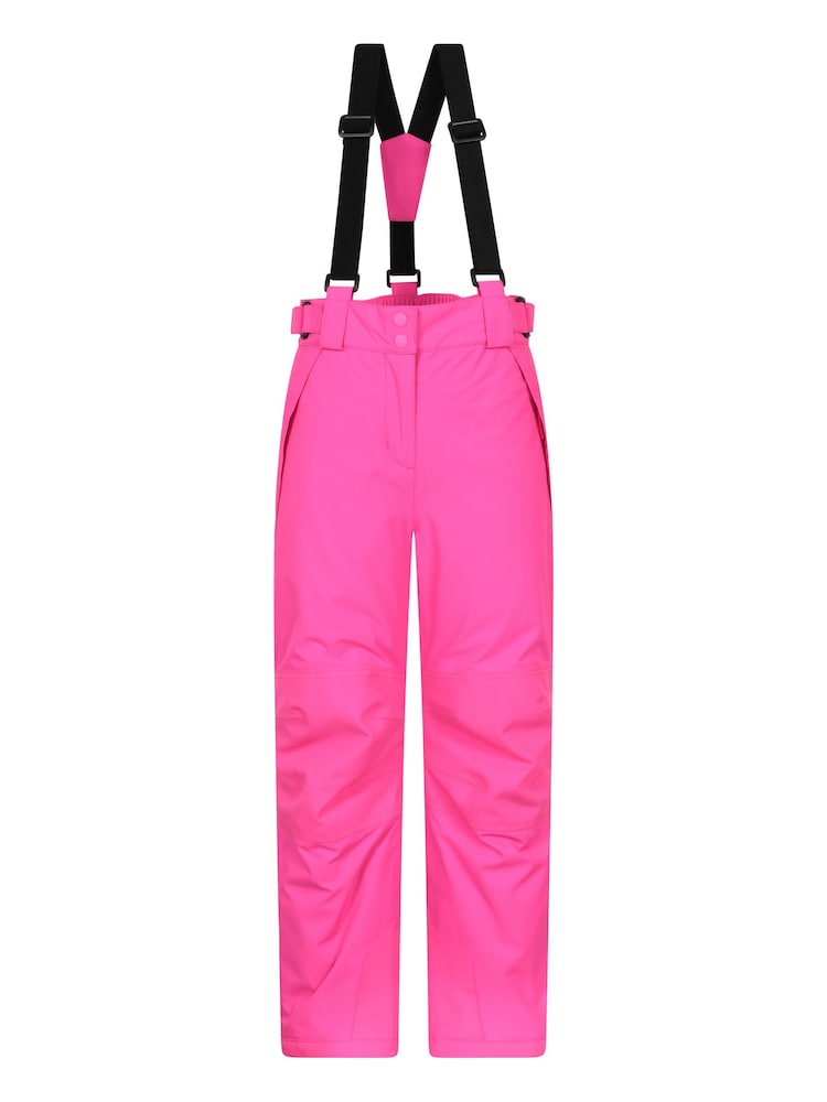 Mountain Warehouse Pink Falcon Extreme Kids Waterproof Ski Trousers - Image 1 of 7 Mountain Warehouse Pink Falcon Extreme Kids Waterproof Ski Trousers - Image 1 of 7
