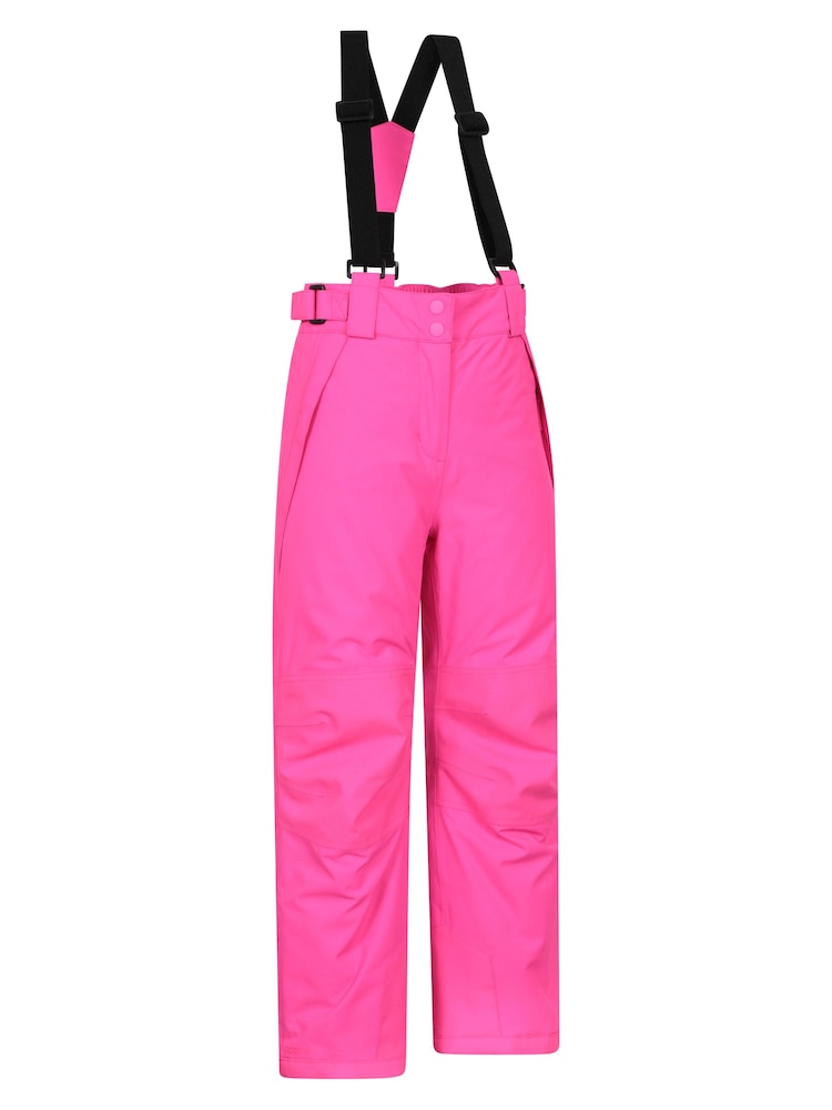 Mountain Warehouse Pink Falcon Extreme Kids Waterproof Ski Trousers - Image 2 of 7 Mountain Warehouse Pink Falcon Extreme Kids Waterproof Ski Trousers - Image 2 of 7