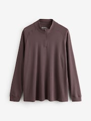 Mountain Warehouse Brown Womens Merino Zip Neck Thermal Top - Image 1 of 1