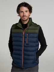 Mountain Warehouse Green Link Mens Water Resistant Padded Gilet - Image 1 of 9