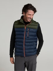 Mountain Warehouse Green Link Mens Water Resistant Padded Gilet - Image 2 of 9