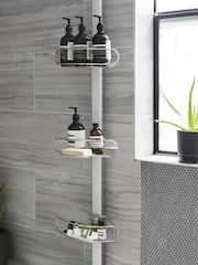 simplehuman Matt Silver Large Tension Shower Caddy, 1.8m To 2.7m - Image 1 of 8