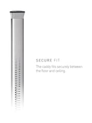 simplehuman Matt Silver Large Tension Shower Caddy, 1.8m To 2.7m - Image 5 of 8