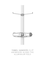 simplehuman Matt Silver Large Tension Shower Caddy, 1.8m To 2.7m - Image 7 of 8