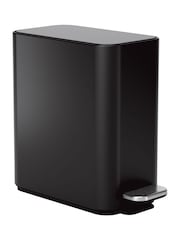 simplehuman Matte Black 5l Slim Bathroom Pedal Bin - Image 3 of 8