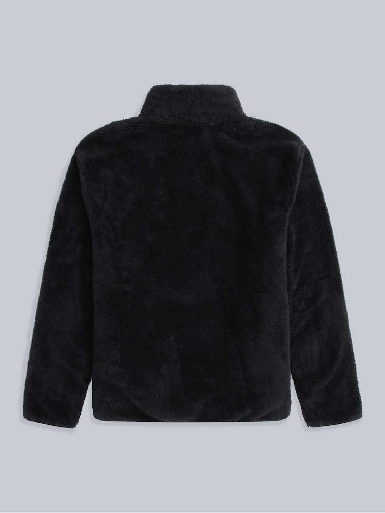 Animal Black Teddy Half Zip Fleece - Image 2 of 5 Animal Black Teddy Half Zip Fleece - Image 2 of 5