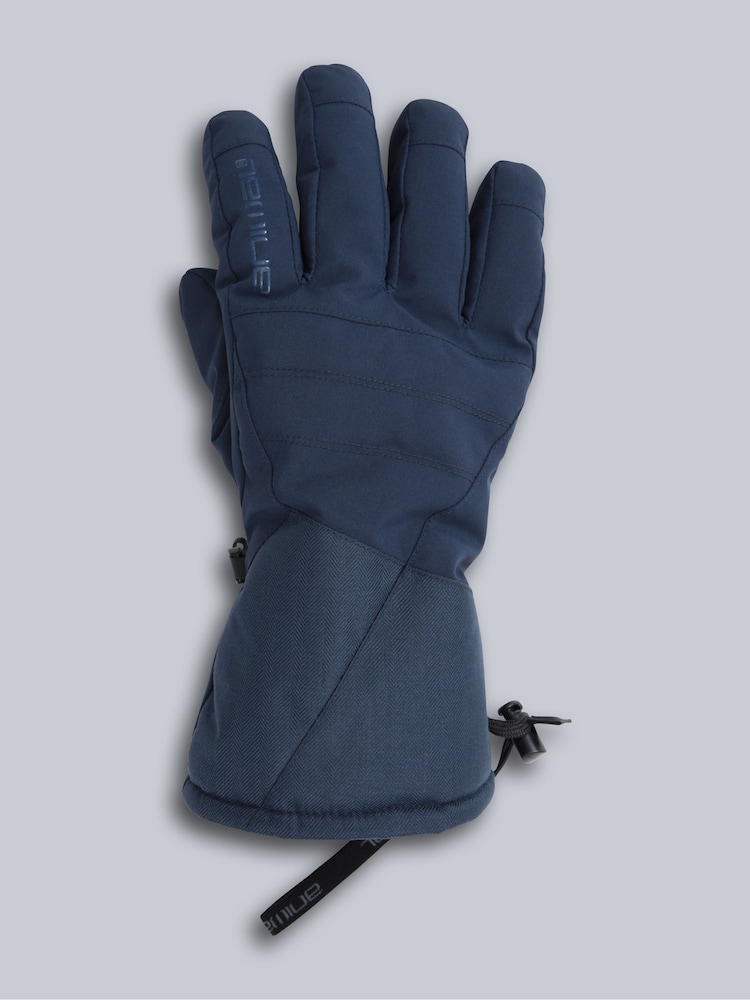 Animal Blue Glacier Herringbone Ski Gloves - Image 2 of 6