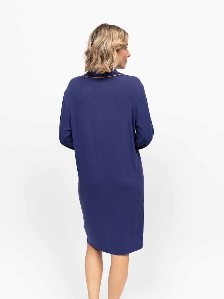 Cyberjammies Blue Revere Jersey Long Sleeve Nightshirt - Image 2 of 4 Cyberjammies Blue Revere Jersey Long Sleeve Nightshirt - Image 2 of 4