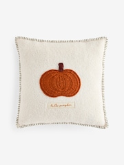 Crochet Pumpkin Slogan Cushion - 圖片 2/4