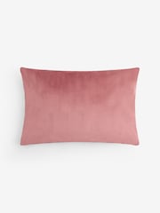 Pink Velvet Geometric Block Cushion - Image 4 of 4