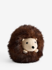 Natural Faux Fur Autumn Hedgehog Doorstop - Image 4 of 4