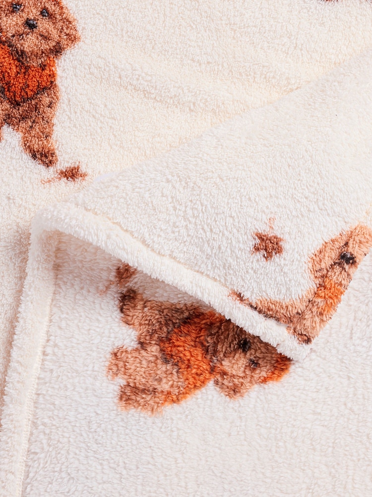 Natural Autumnal Charlie The Cockapoo Fleece Throw - Image 3 of 3 Natural Autumnal Charlie The Cockapoo Fleece Throw - Image 3 of 3