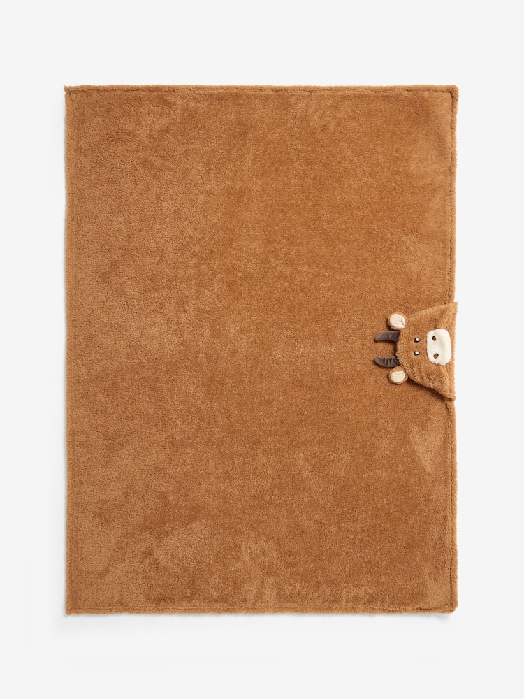 Brown Hooded Hamish Throw - Image 1 of 1 Brown Hooded Hamish Throw - Image 1 of 1