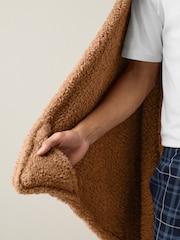 Brown Medium Hooded Hamish Throw - Image 3 of 5