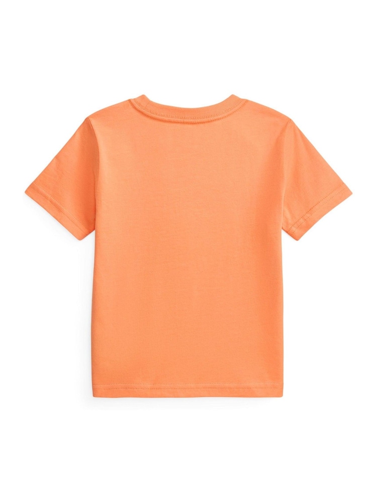 Polo Ralph Lauren Orange Surfer Polo Bear Graphic T-Shirt - Image 2 of 2 Polo Ralph Lauren Orange Surfer Polo Bear Graphic T-Shirt - Image 2 of 2