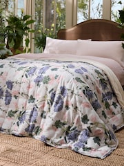 Mid Natural Kew Collection Floral Bedspread - Image 1 of 7