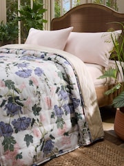 Mid Natural Kew Collection Floral Bedspread - Image 2 of 7