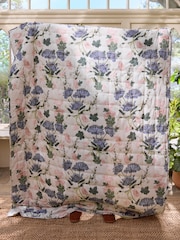 Mid Natural Kew Collection Floral Bedspread - Image 4 of 7