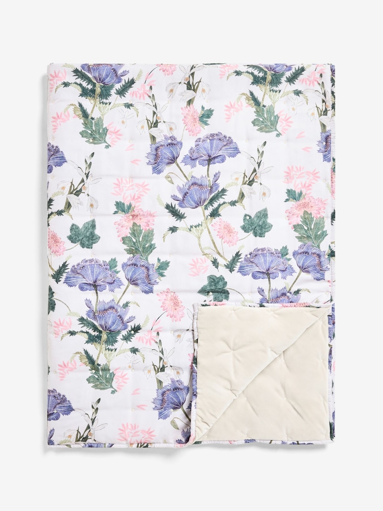 Mid Natural Kew Collection Floral Bedspread - Image 7 of 7 Mid Natural Kew Collection Floral Bedspread - Image 7 of 7