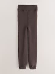 Chocolate Brown Maximum Warmth Fleece Lined Thermal Leggings - Image 4 of 6