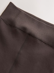 Chocolate Brown Maximum Warmth Fleece Lined Thermal Leggings - Image 5 of 6