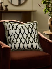 Green Abstract Green Cushion - Image 1 of 4