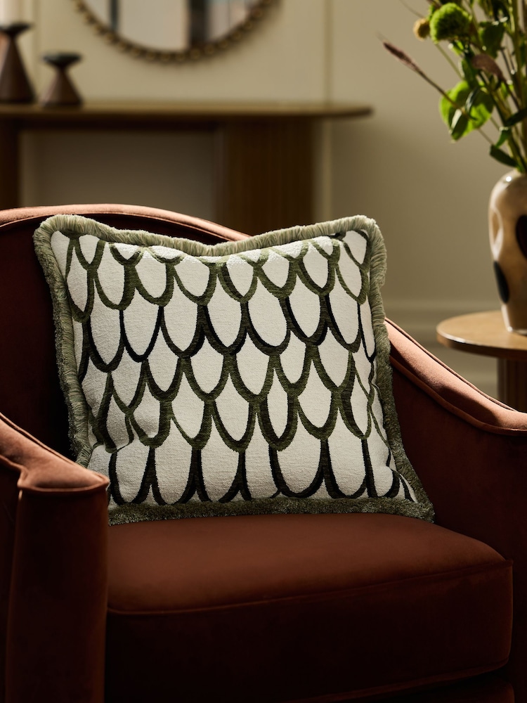 Green Abstract Green Cushion - Image 1 of 4 Green Abstract Green Cushion - Image 1 of 4