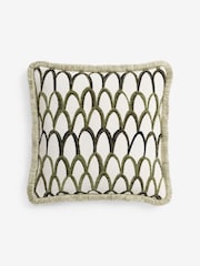 Green Abstract Green Cushion - Image 3 of 4