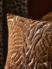 Ochre Yellow Abstract Texture 40 X 59cm Cushion - Image 4 of 4