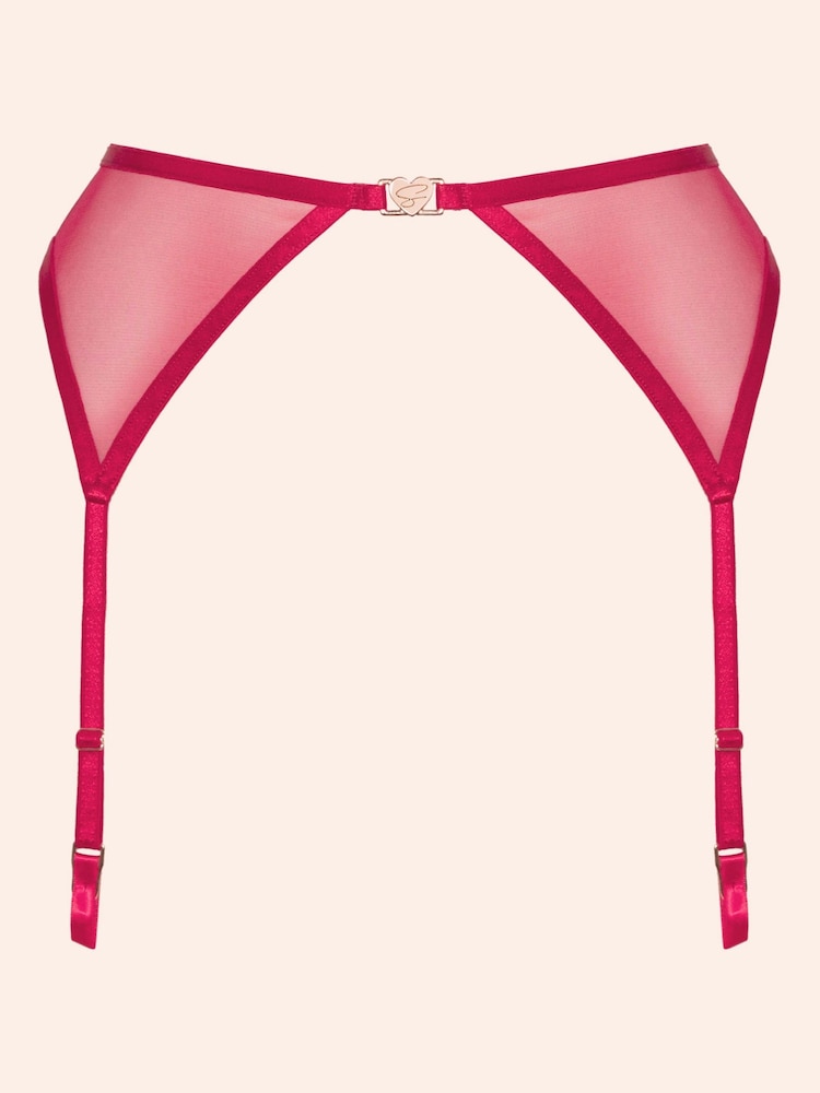 Curvy Kate Red Loved Up Suspender Belt - Image 5 of 5 Curvy Kate Red Loved Up Suspender Belt - Image 5 of 5