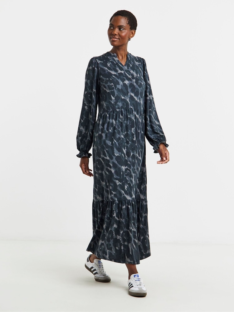 JD Williams Soft Touch Long Sleeve Notch Neck Dress - Imagen 1 de 4 JD Williams Soft Touch Long Sleeve Notch Neck Dress - Imagen 1 de 4