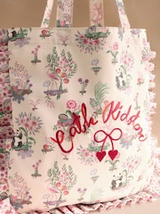 Cath Kidston Cream Frill Trim Tote Bag - Image 4 of 5