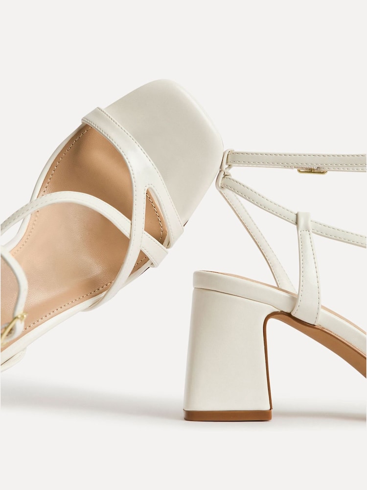 Weiß - Linzi Oslo Riemensandalen mit Absatz - Bild 5 von 5