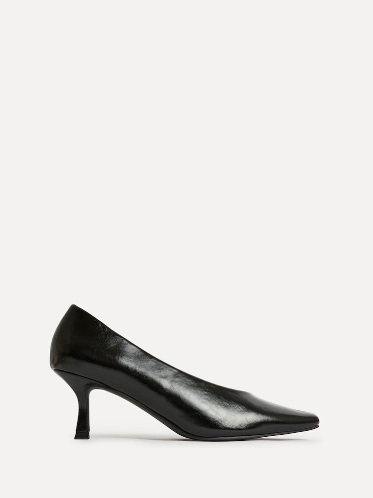 Linzi Black Delaney Square Toe Court Heels - Image 2 of 6 Linzi Black Delaney Square Toe Court Heels - Image 2 of 6