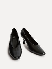 Linzi Black Delaney Square Toe Court Heels - Image 3 of 6