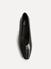 Linzi Black Delaney Square Toe Court Heels - Image 4 of 6