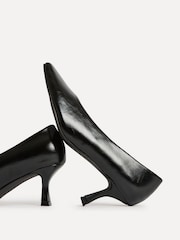 Linzi Black Delaney Square Toe Court Heels - Image 5 of 6