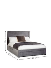 Julian Bowen Grey Mayfair Storage Bed - Image 13 of 13