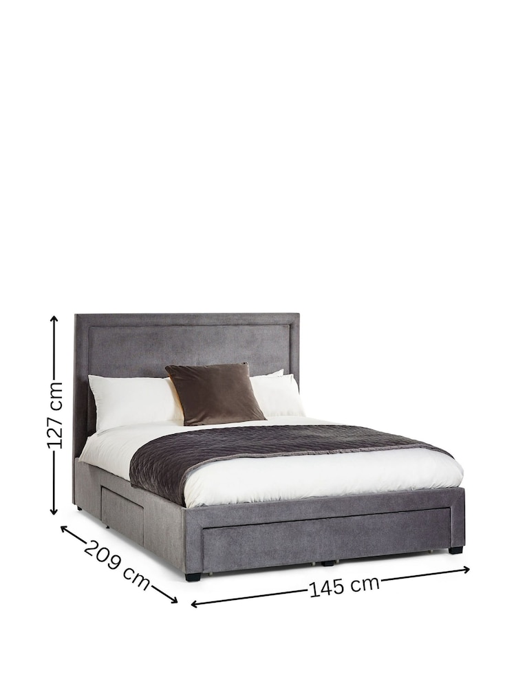 Julian Bowen Grey Mayfair Storage Bed - Image 13 of 13