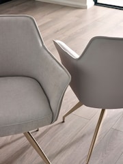 Julian Bowen Ivory Noah Dining Chair - Image 11 of 16